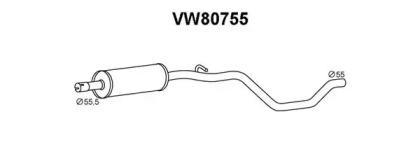Veneporte VW80755 Середній глушник вихлопних газів Veneporte VW80755 Середній глушник вихлопних газів