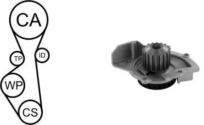 Airtex WPK-195501 Комплект ремня ГРМ с водяным насосом и роликами