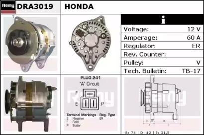 Remy DRA3019 Alternator assy Remy DRA3019 Alternator assy