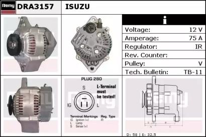 Remy DRA3157 Alternator assy Remy DRA3157 Alternator assy