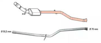 HJS 91 21 1501 Середній глушник вихлопних газів