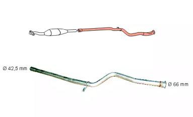 HJS 91 22 0083 Середній глушник вихлопних газів