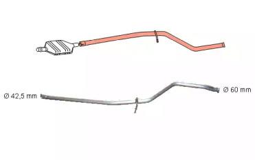 HJS 91 22 0088 Muffler assy front HJS 91 22 0088 Muffler assy front