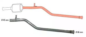 HJS 91 22 8053 Середній глушник вихлопних газів