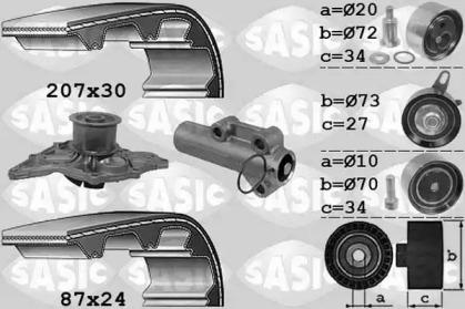 Sasic 3906058 Kit water pump repai Sasic 3906058 Kit water pump repai