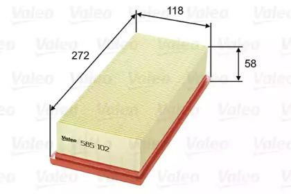 Valeo 585102 Air filter Valeo 585102 Air filter