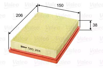 Valeo 585284 Air filter Valeo 585284 Air filter