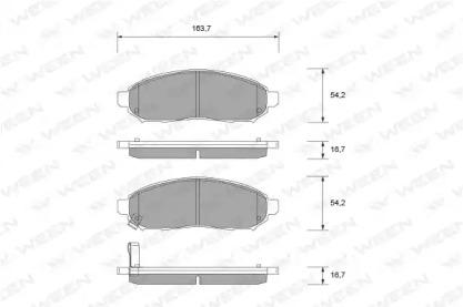 Ween 151-2095 Brake pads