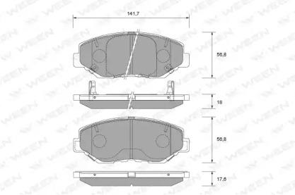 Ween 151-2296 Brake pads Ween 151-2296 Brake pads