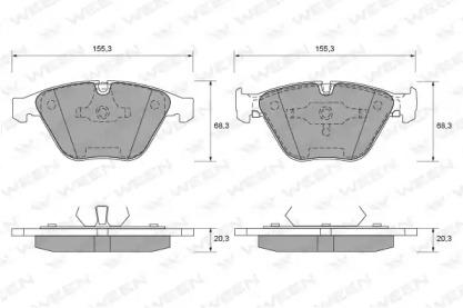 Ween 151-2317 Brake pads Ween 151-2317 Brake pads
