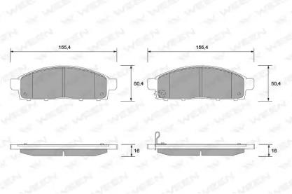 Ween 151-2592 Brake pads Ween 151-2592 Brake pads