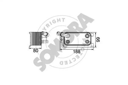 Somora 363466 Cooler assy-aut Somora 363466 Cooler assy-aut