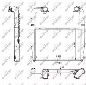 NRF 30223 Радиатор интеркуллера