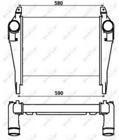 NRF 30265 Радіатор інтеркулера NRF 30265 Радіатор інтеркулера