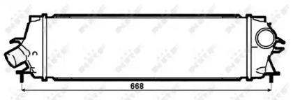 NRF 30271 Радіатор інтеркулера