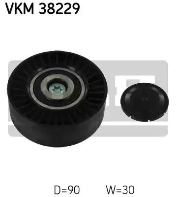 SKF VKM 38229 Ролик натяжний ременя поліклинового