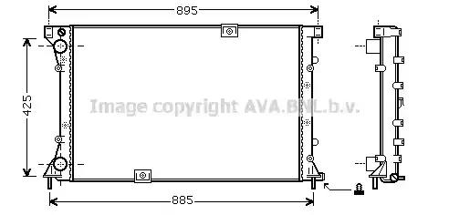 Ava RT2313 Радіатор охолодження двигуна Ava RT2313 Радіатор охолодження двигуна