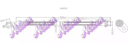 Kawe H4626 Шланг гальмівний Kawe H4626 Шланг гальмівний