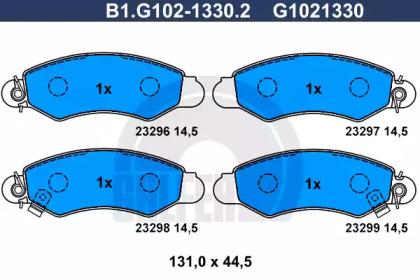 Galfer B1.G102-1330.2 Brake pads