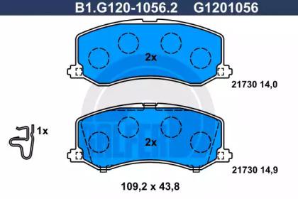Galfer B1.G120-1056.2 Brake pads