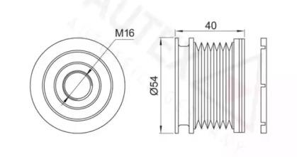 Autex 622041 Механизм свободного хода генератора Autex 622041 Механизм свободного хода генератора