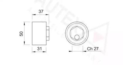 Autex 641309 Ролик натяжителя Autex 641309 Ролик натяжителя