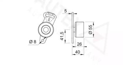 Autex 641320 Ролик натяжителя