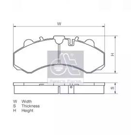Diesel Technic 7.92601 Brake pads