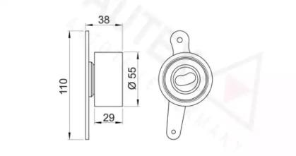 Autex 641713 Ролик натяжний ременя ГРМ Autex 641713 Ролик натяжний ременя ГРМ
