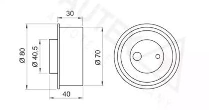 Autex 641727 Ролик натяжний ременя ГРМ Autex 641727 Ролик натяжний ременя ГРМ