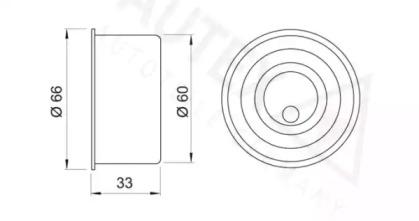 Autex 641732 Ролик натяжителя