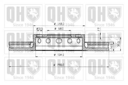 Quinton Hazell BDC3825 Brake disc Quinton Hazell BDC3825 Brake disc