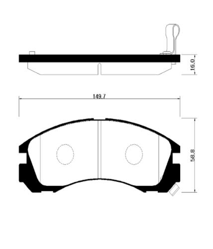 HSB HP0025 Brake pads HSB HP0025 Brake pads