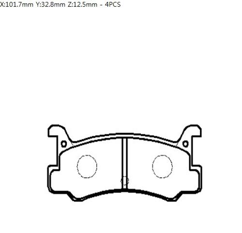 HSB HP5122 Колодки гальмівні