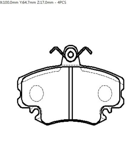 HSB HP5197 Колодки гальмівні HSB HP5197 Колодки гальмівні