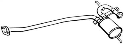 Walker 17242 Muffler assy front