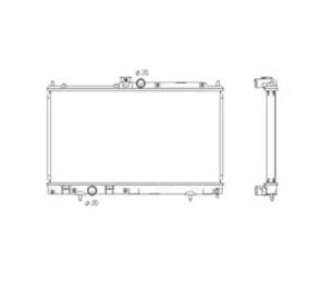 Wilmink Group WG1722432 Радіатор охолодження двигуна Wilmink Group WG1722432 Радіатор охолодження двигуна