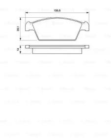 Bosch 0 986 494 066 Колодки гальмівні Bosch 0 986 494 066 Колодки гальмівні