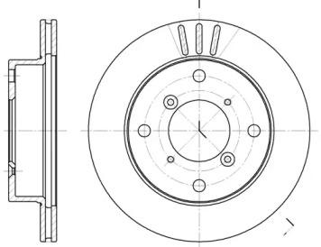 Woking D6399.10 Brake disc