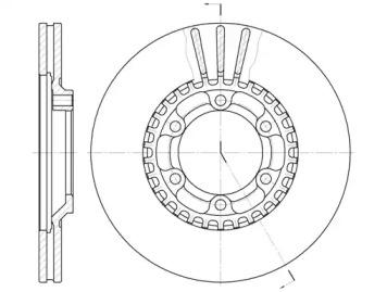 Woking D6446.10 Brake disc Woking D6446.10 Brake disc