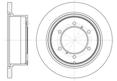Woking D6552.00 Brake disc Woking D6552.00 Brake disc