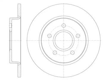 Woking D6846.00 Brake disc Woking D6846.00 Brake disc