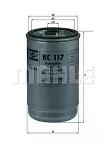 Mahle Original KC 117 Fuel filter Mahle Original KC 117 Fuel filter