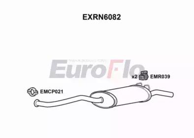 Euroflo EXRN6082 Глушник вихлопних газів кінцевий