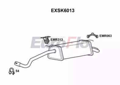 Euroflo EXSK6013 Глушник вихлопних газів кінцевий Euroflo EXSK6013 Глушник вихлопних газів кінцевий