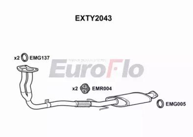 Euroflo EXTY2043 Exhaust pipe