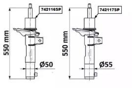 Monroe 742117SP Shock absorber assy