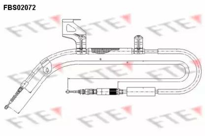 FTE FBS02072 Brake cable