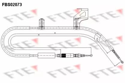 FTE FBS02073 Brake cable