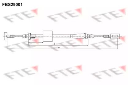 FTE FBS29001 Brake cable FTE FBS29001 Brake cable
